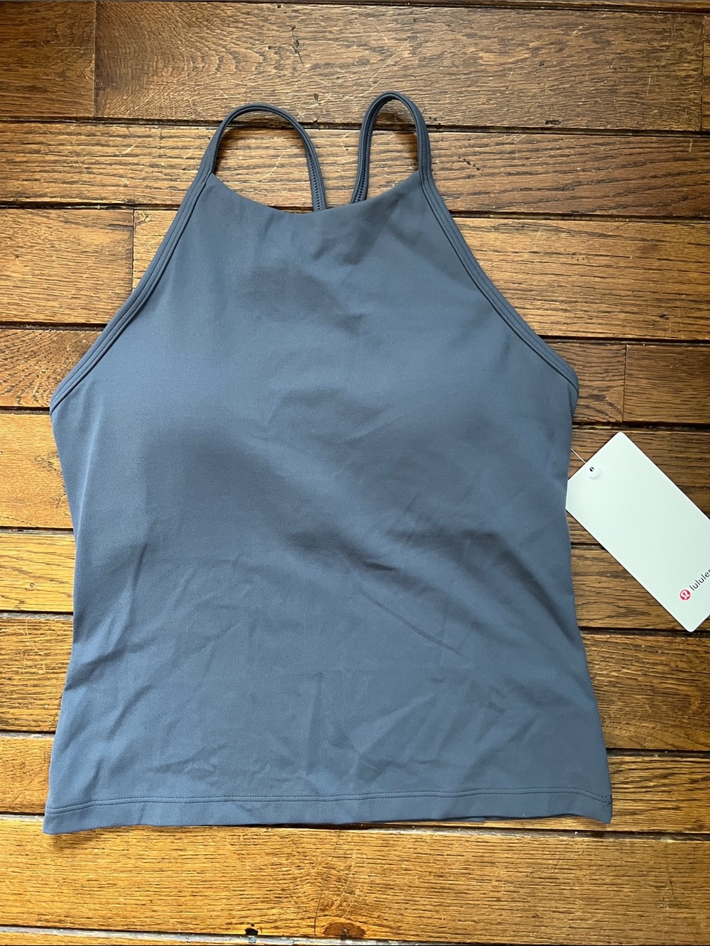 Lululemon Dusty Diamond Grey High Neck Flow Y Tank Size Small NWT